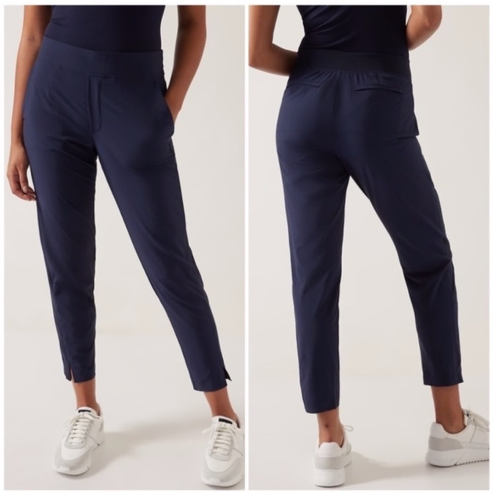 Athleta navy blue Brooklyn pants 12